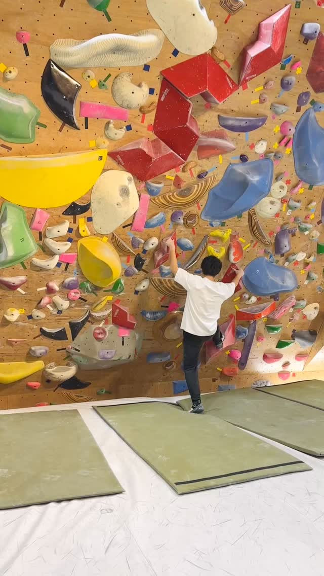 先日ホールド替えした120度2級の参考動画です🙋‍♂️